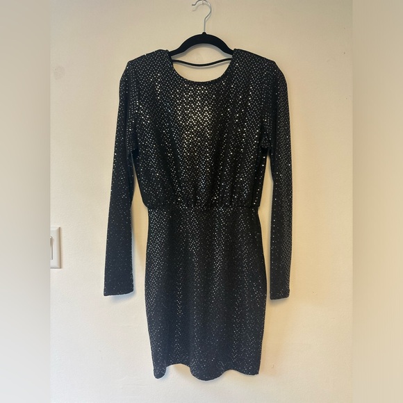 Black sequin dress XS/S - Picture 1 of 6